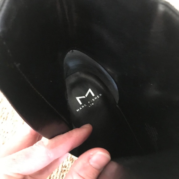 NEW Marc Fisher Giana Leather Pointed Boots 8.5 - Picture 9 of 11